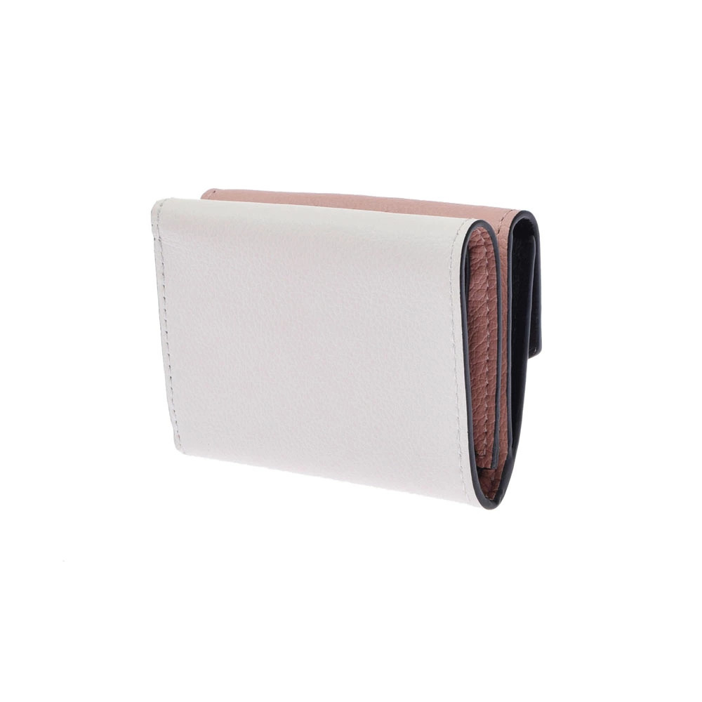 Louis Vuitton Portefeuille Rose Wallet Valley Blonmite Calf Lock Tri fold Pink